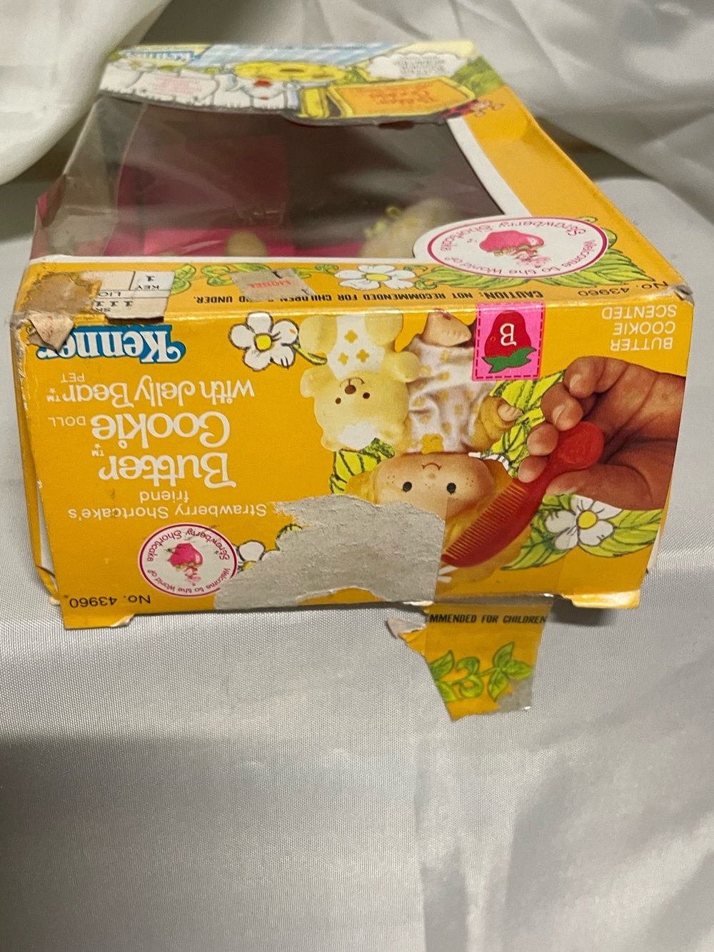 Vintage 1980’s Strawberry Shortcake Butter Cookie Doll & Bear Set- Yellow & Pink - Picture 4 of 7